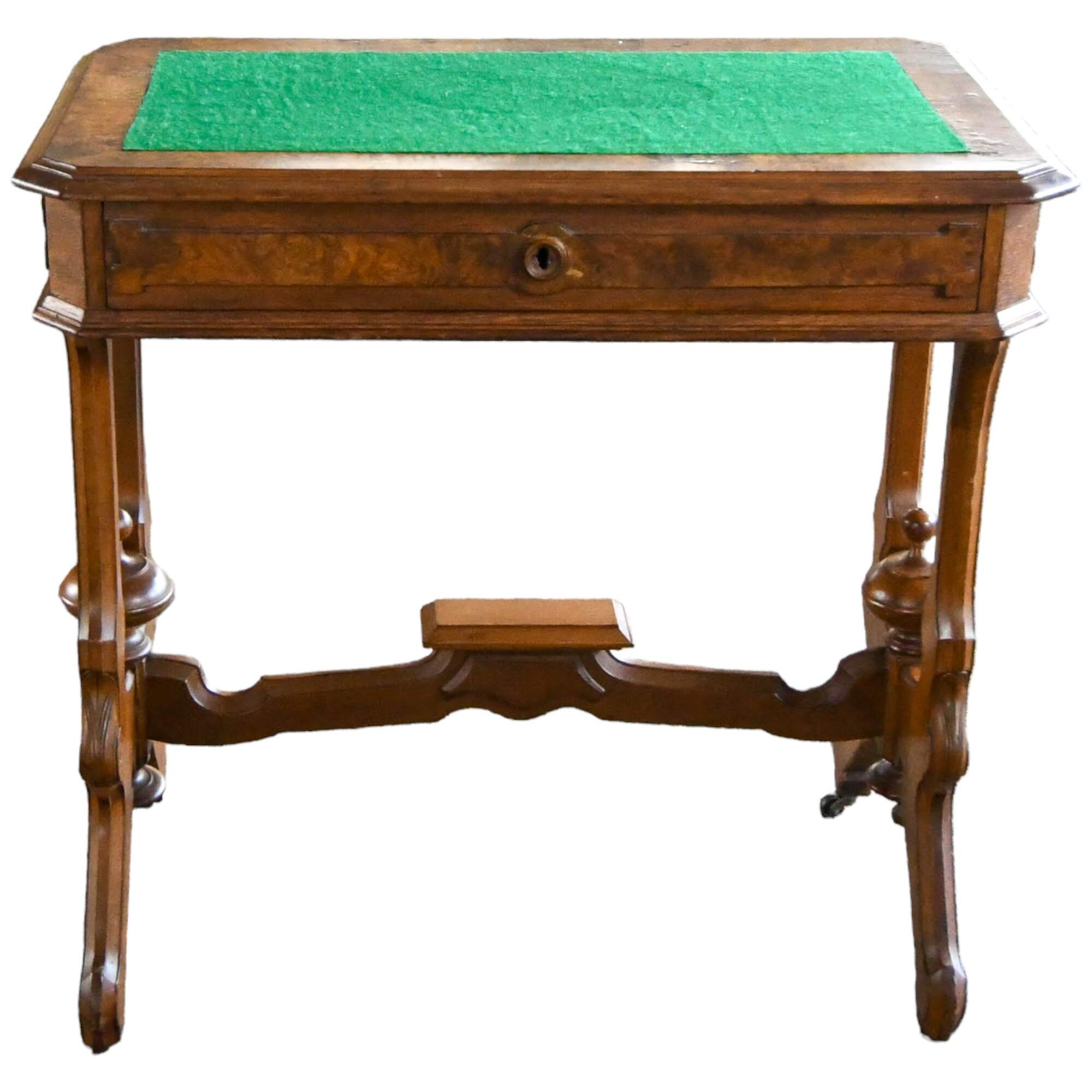 Antique Victorian Library Tilt-Top Desk-1