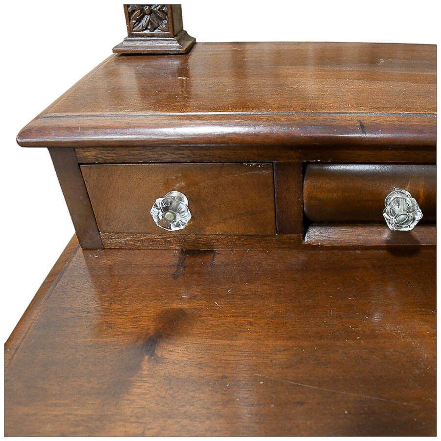 Antique Victorian Empire Desk-5