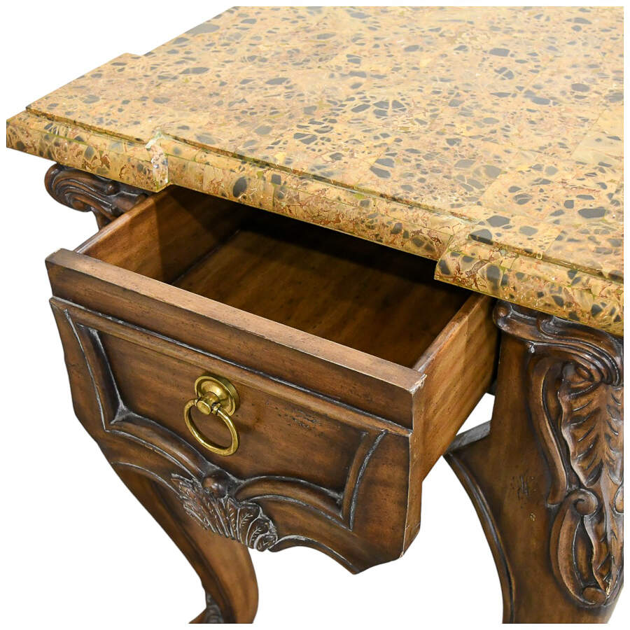 Maitland Smith Stone Top Console Table-7