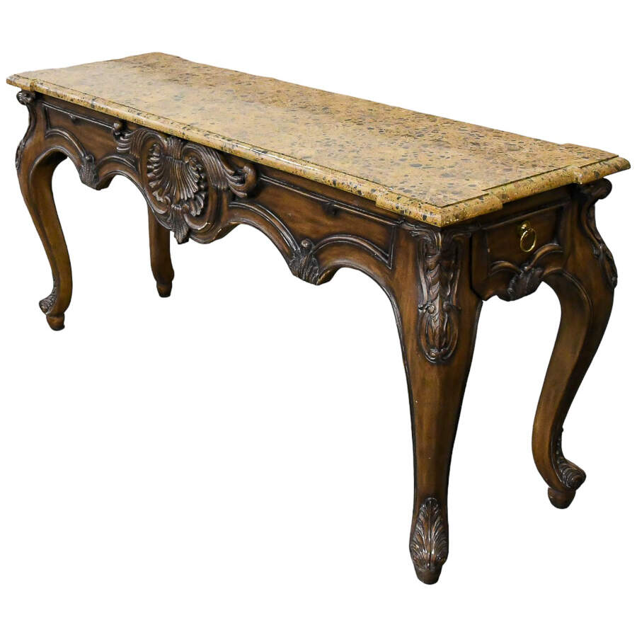 Maitland Smith Stone Top Console Table-4