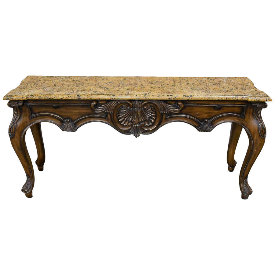 Maitland Smith Stone Top Console Table-2
