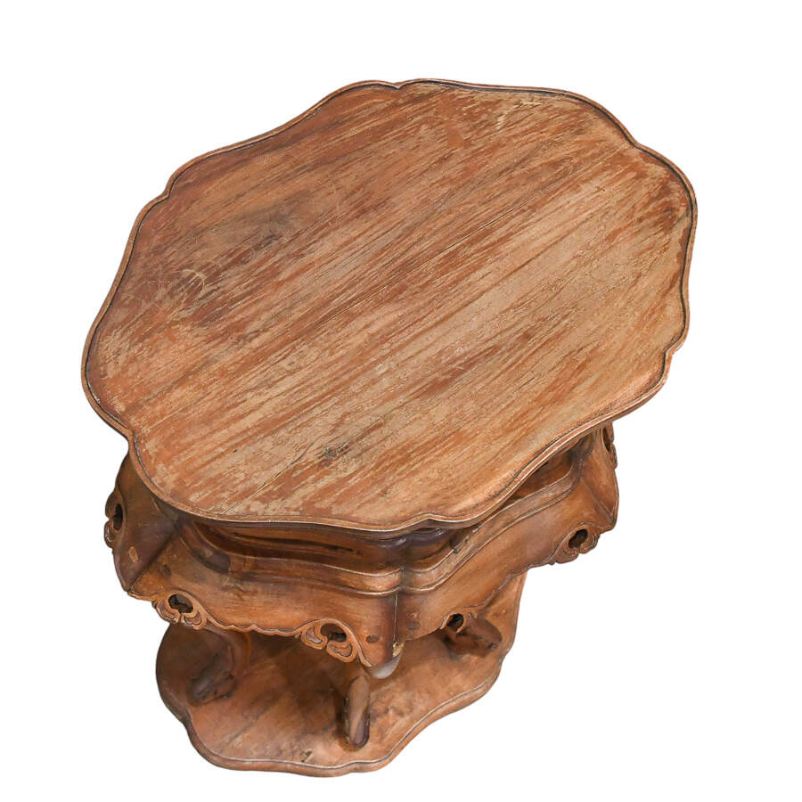 Chinese Ming-Style Hardwood Side Table Stand-10