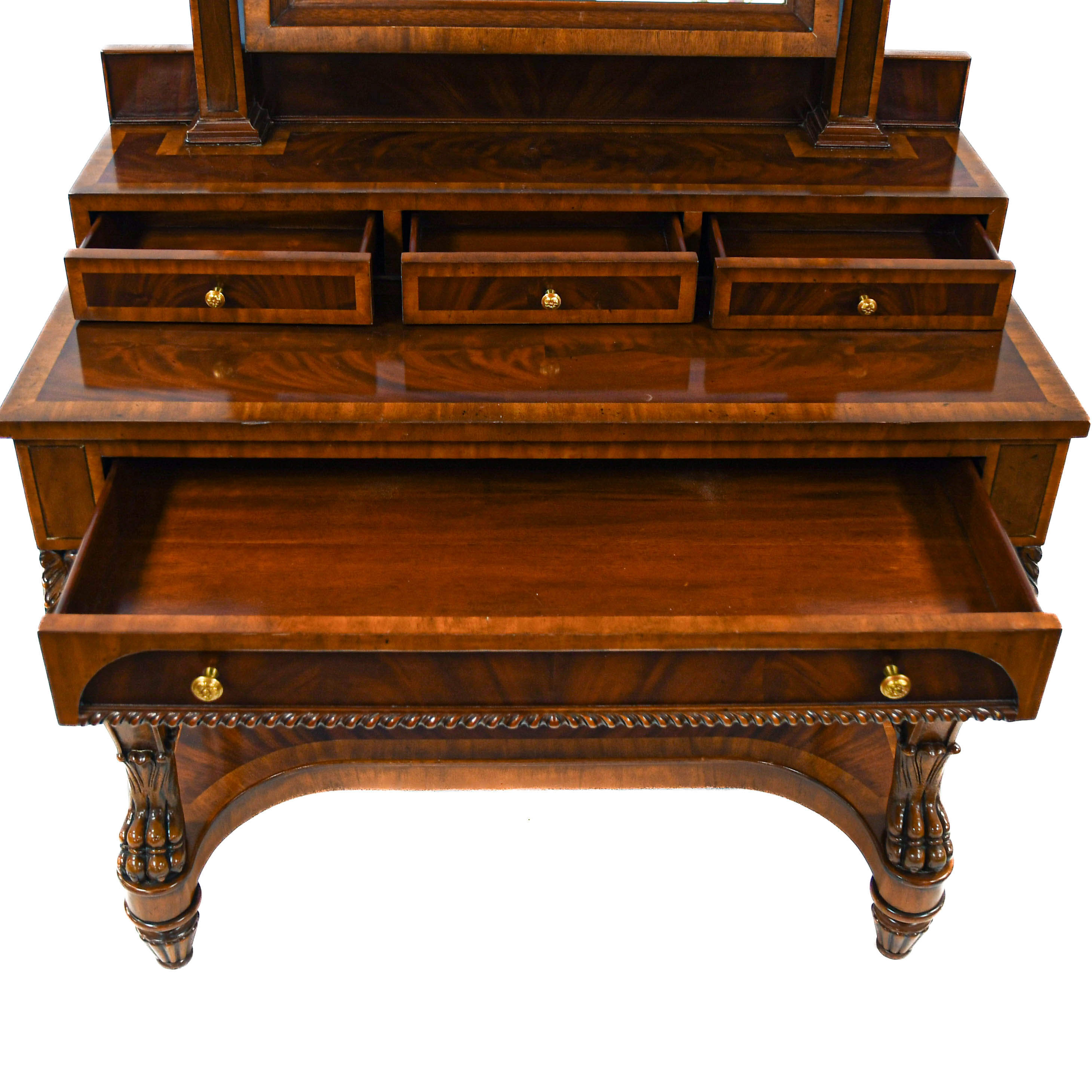 Maitland-Smith Empire Vanity Dressing Table with Mirror-4