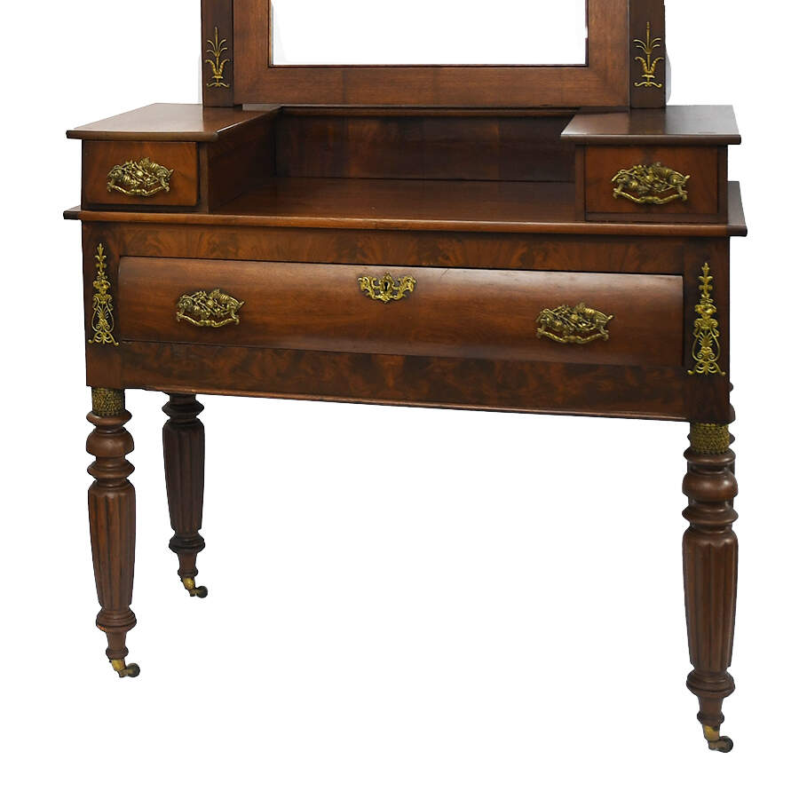 Antique Victorian Dressing Table with Mirror-2