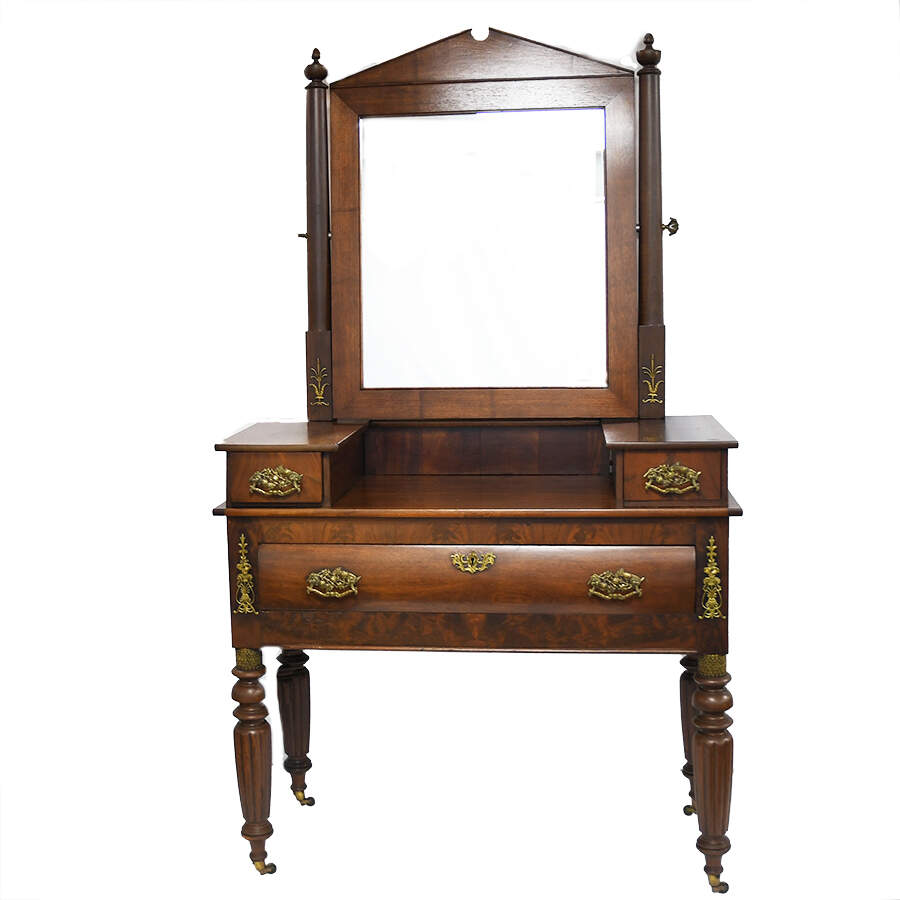 Antique Victorian Dressing Table with Mirror-1