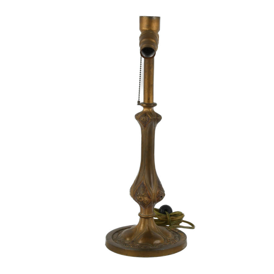 Antique Two-Light Stained Glass Table Lamp Base-2