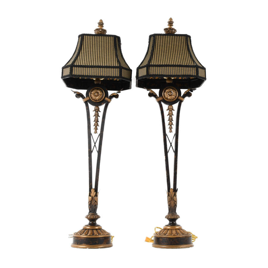 Matched Pair of Decorative Accent Lamps-6