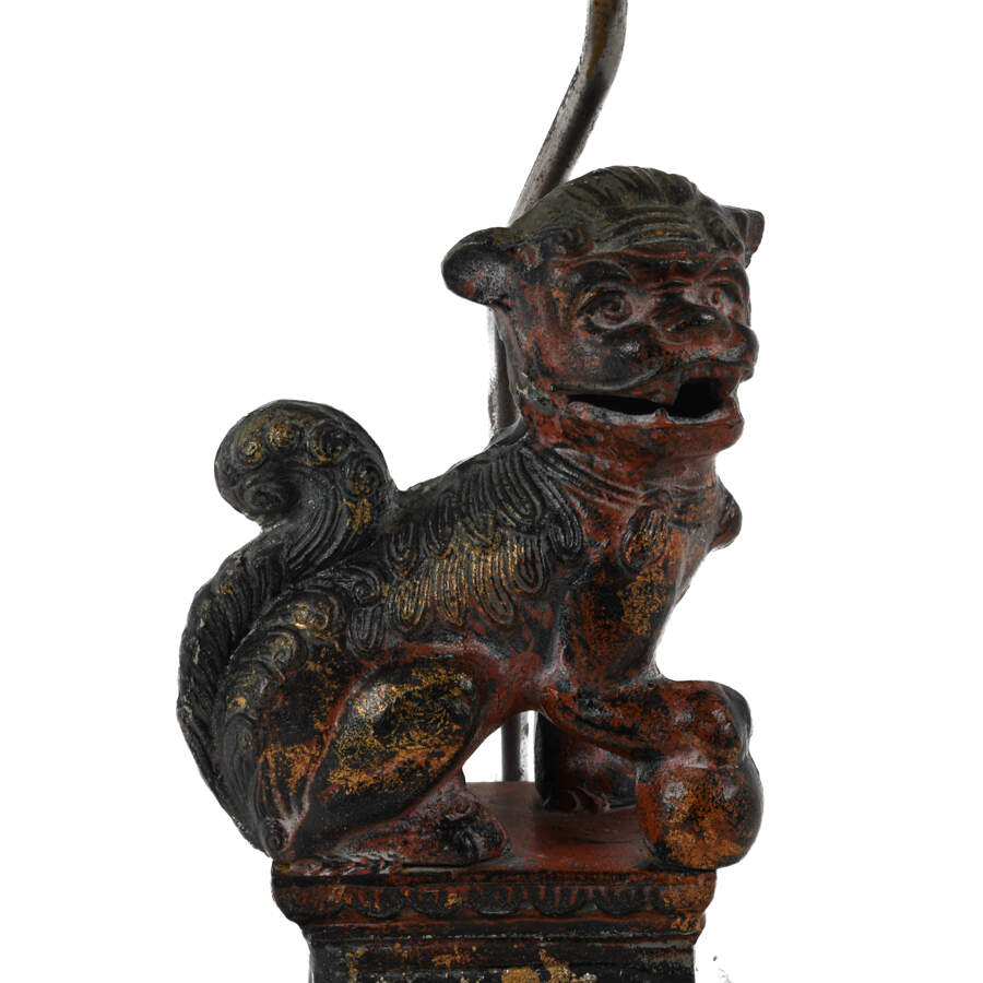Frederick Cooper Cast Iron Imperial Lion Table Lamp-6
