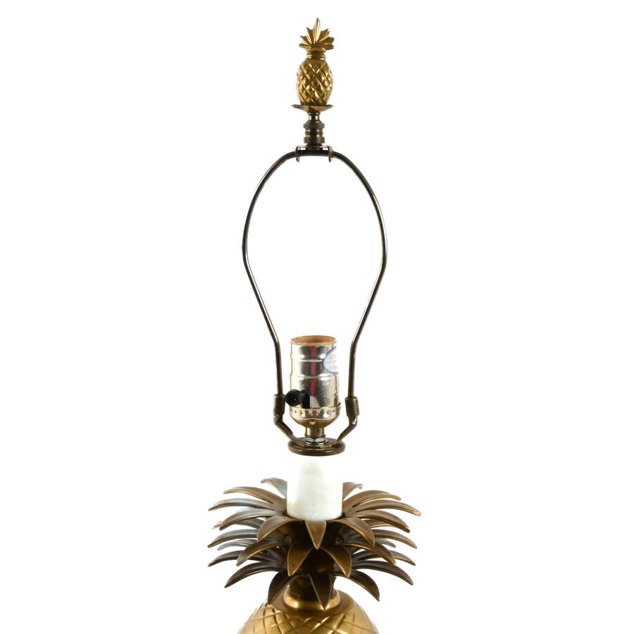 Hollywood Glam Brass Pineapple Lamp-4