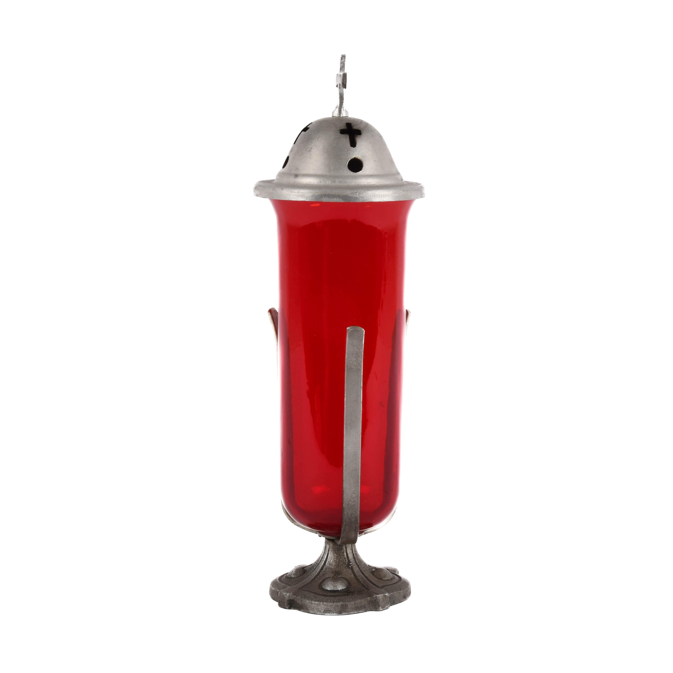Red Glass Sanctuary Lamp-4