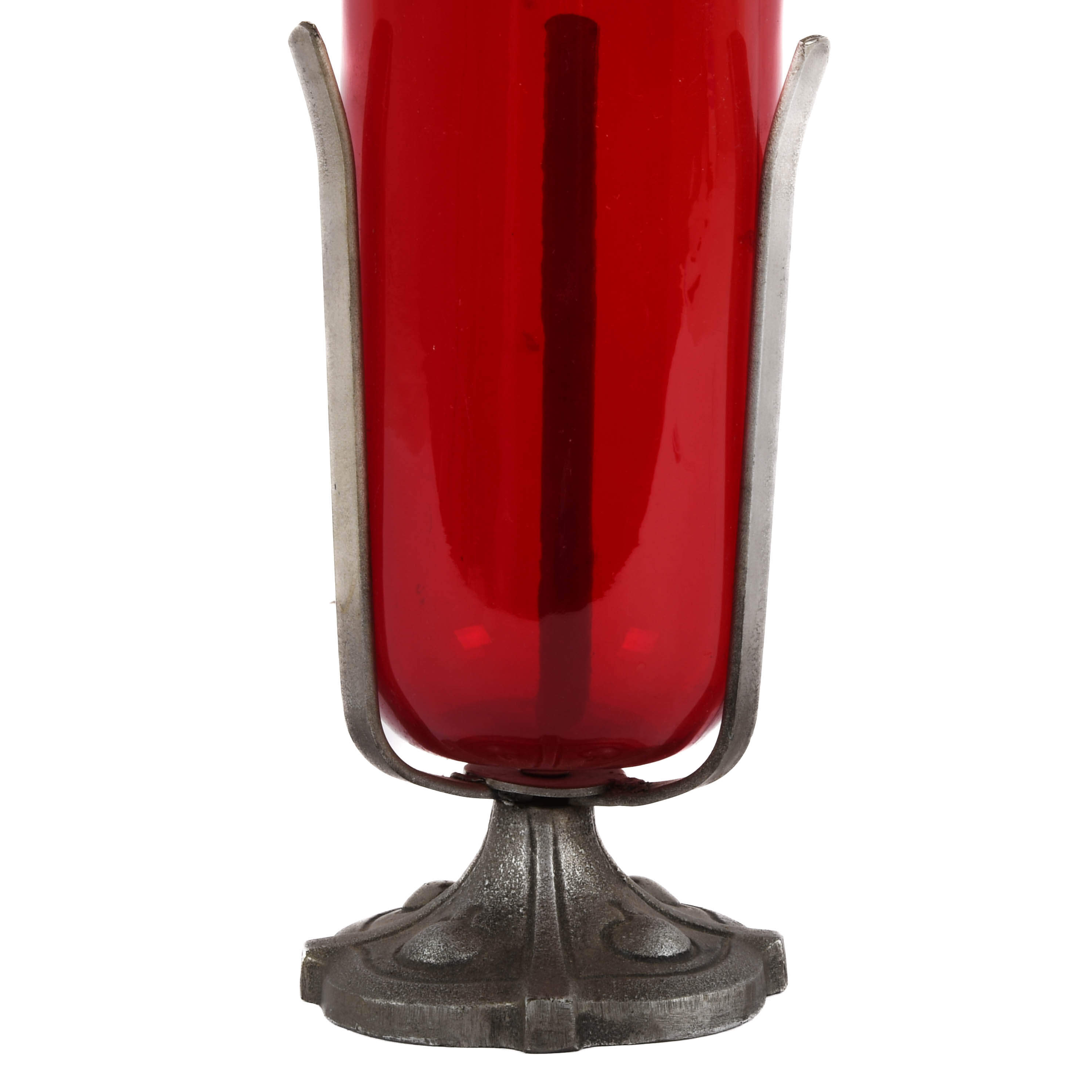 Red Glass Sanctuary Lamp-3