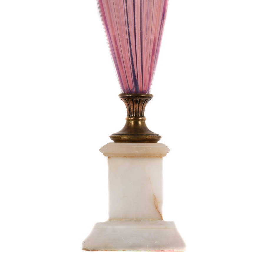 Venetian Glass and Brass Table Lamp-3