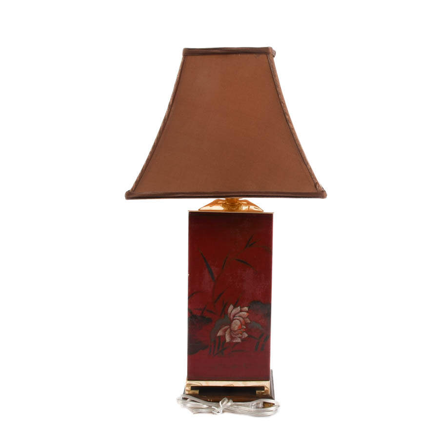 Japanese Hand-Painted Table Lamp-6
