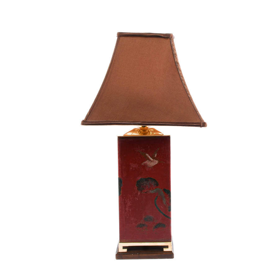 Japanese Hand-Painted Table Lamp-1