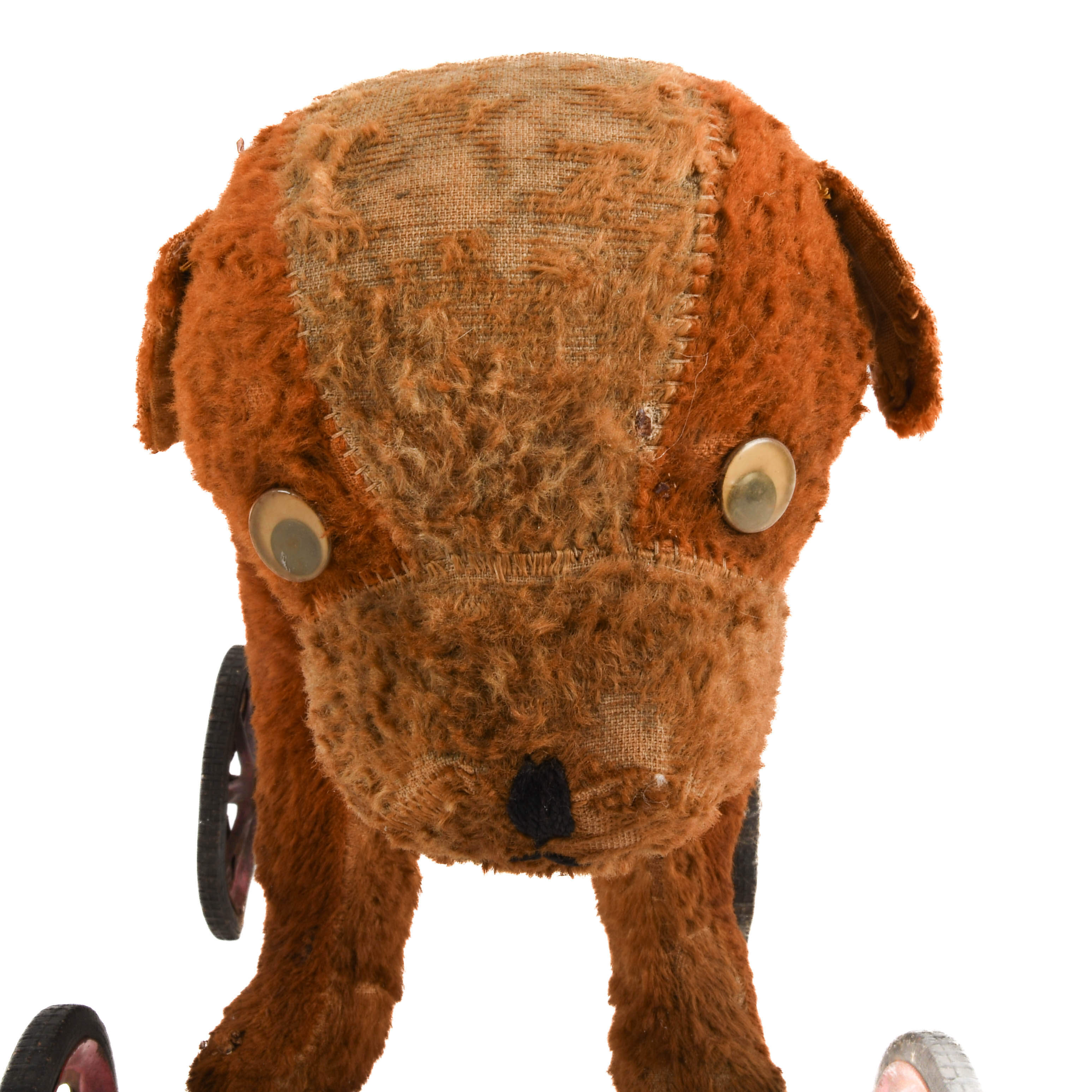 Small Ride on Dog Pull Toy with Wheels-3