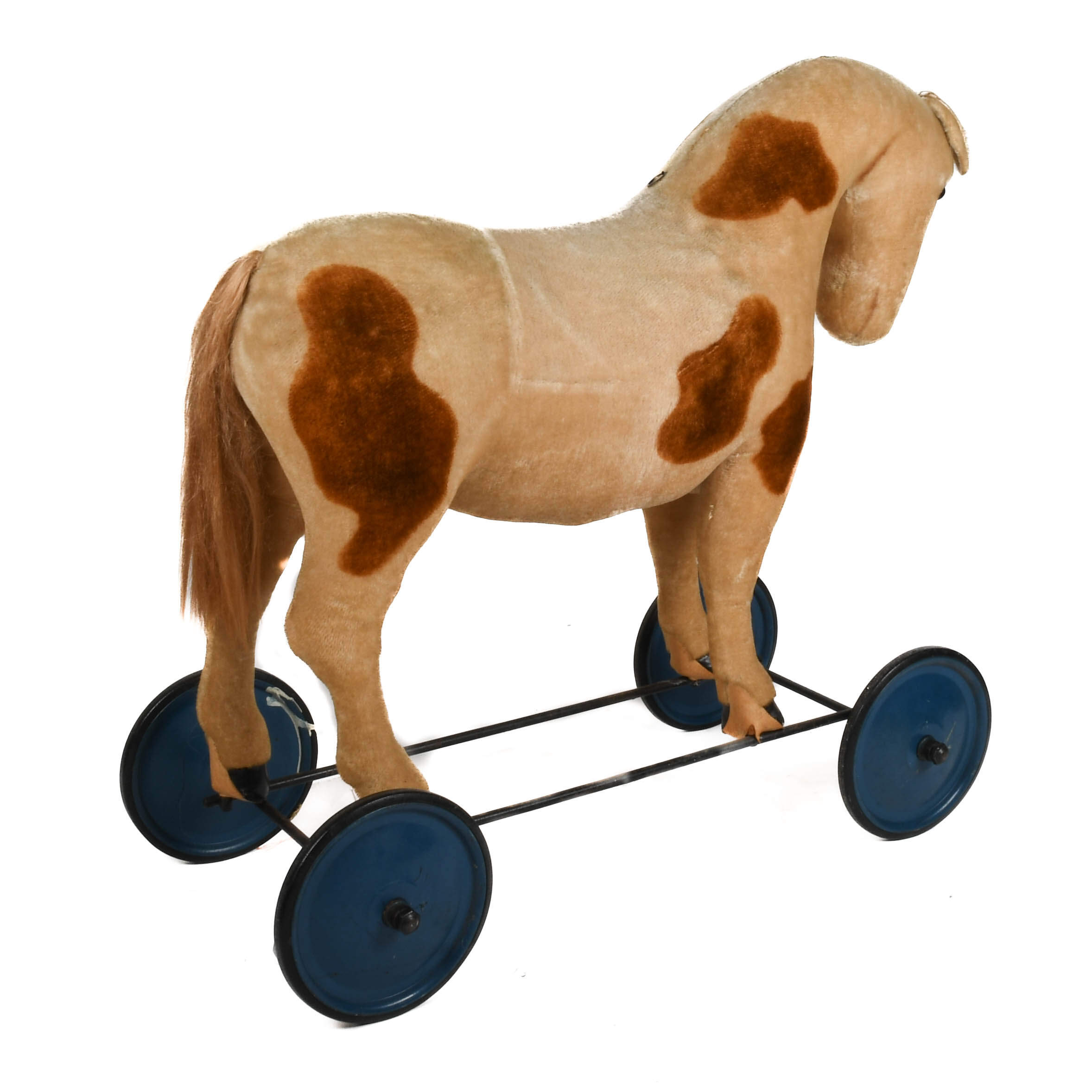 German Steiff Ride-On Mohair Growler Horse-5