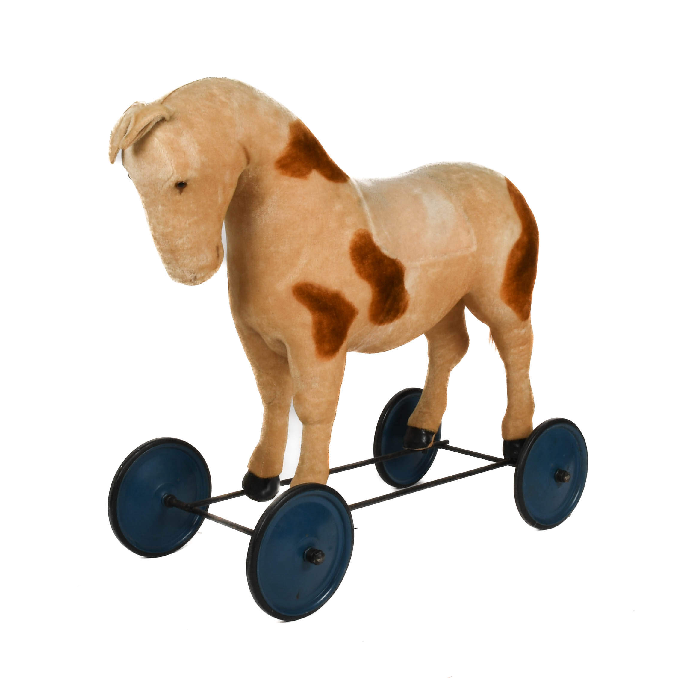 German Steiff Ride-On Mohair Growler Horse-3