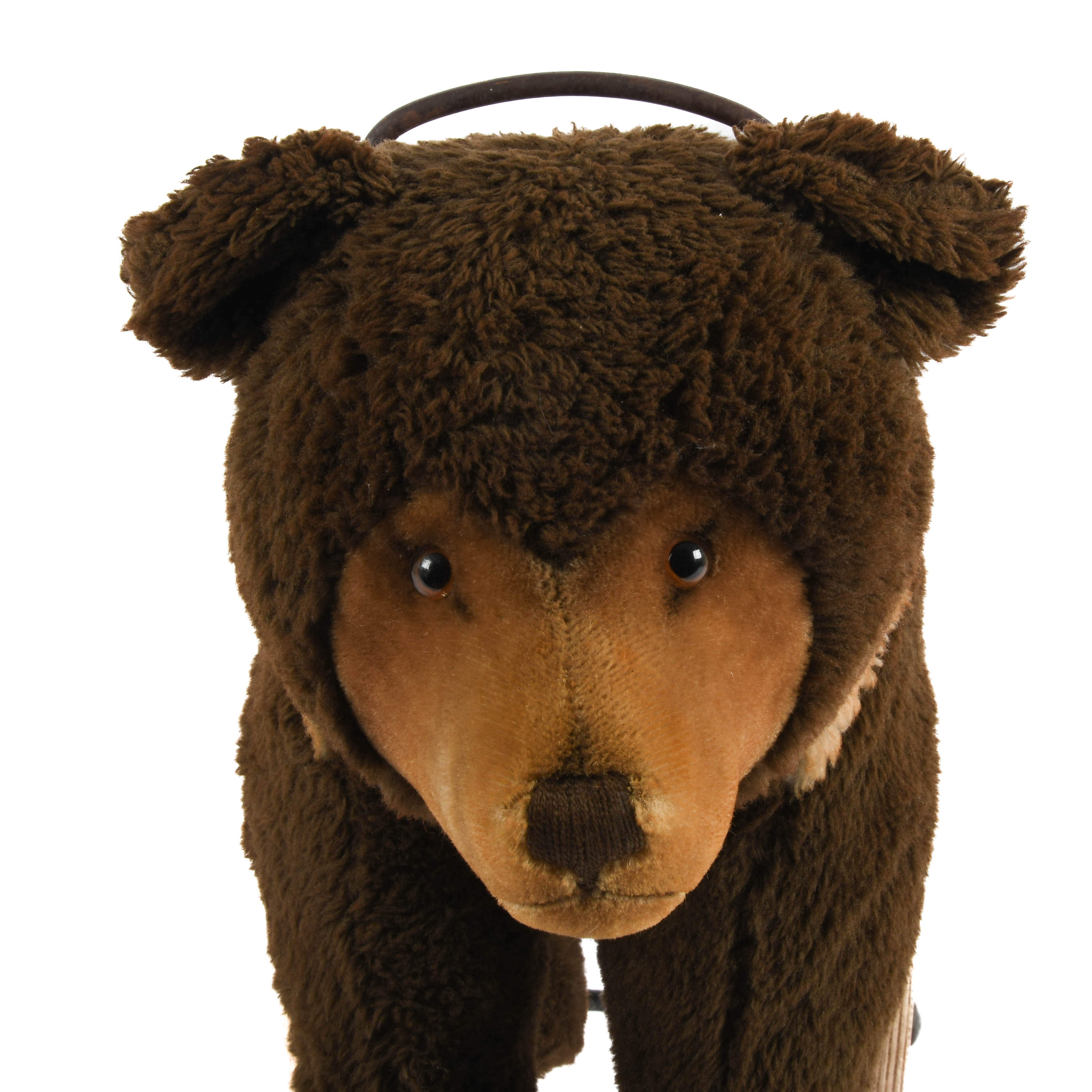 German Steiff Riding Bear Cub on Wheels-2