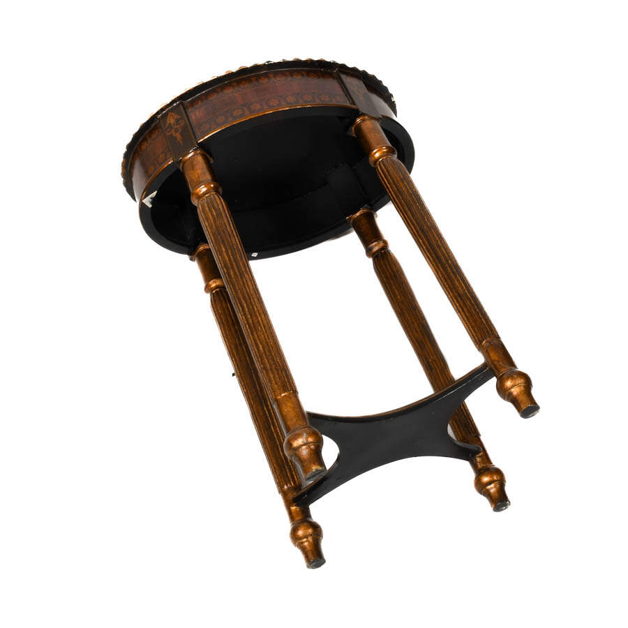 Maitland Smith-Style Oval Occasional Table-7