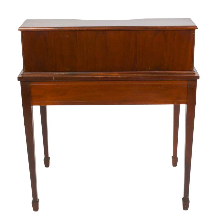 1980s Baker Wooden Writing Desk-6