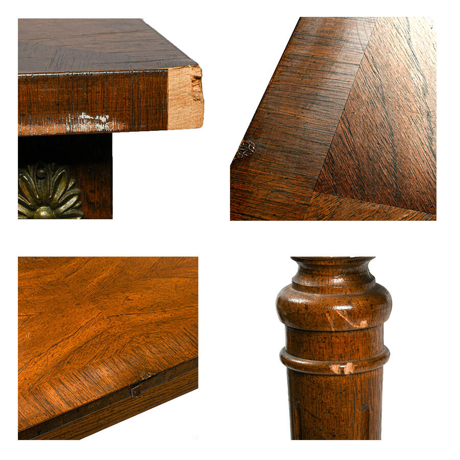 Vintage Demilune Console Table-7