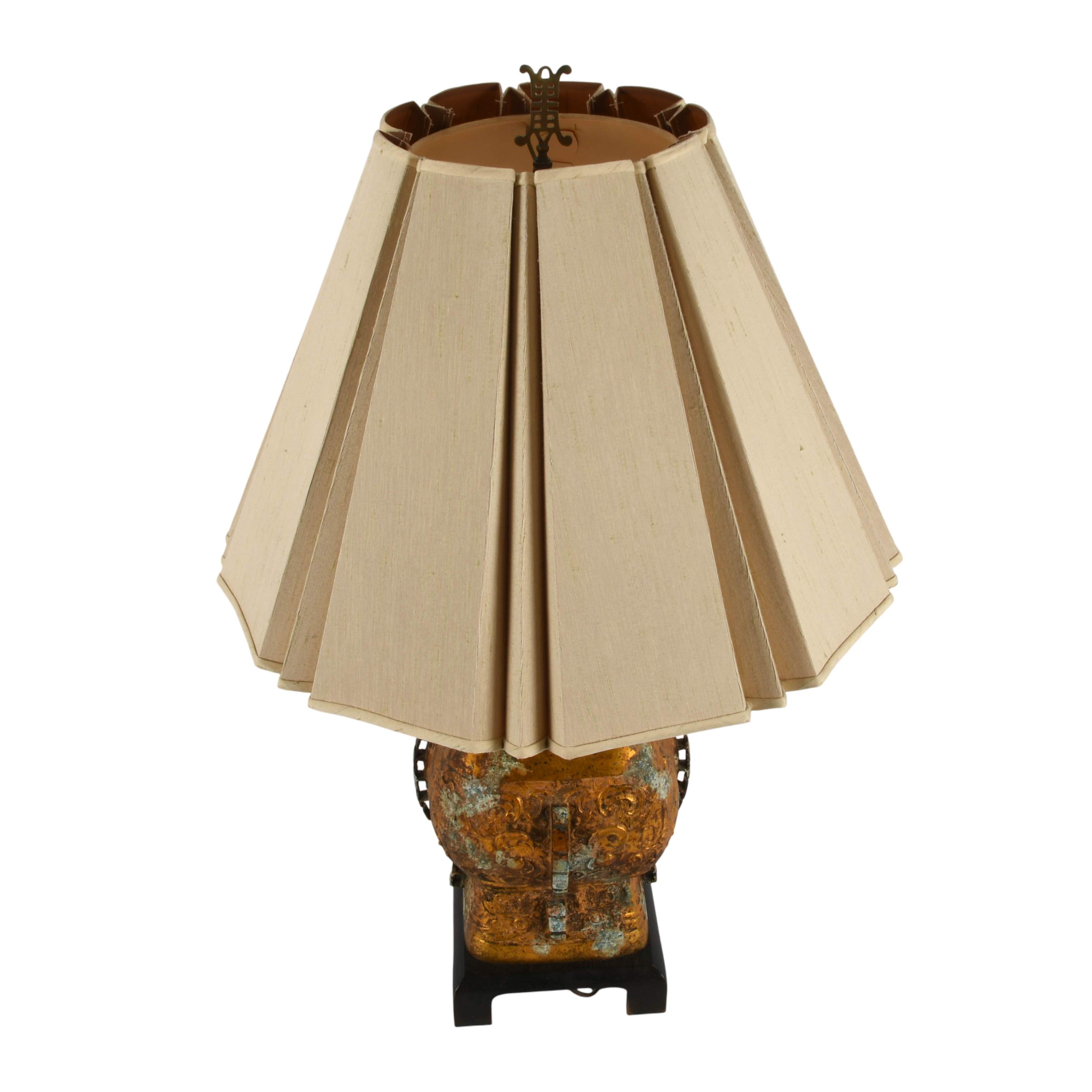 Japanese-Style Table Lamp Attributed James Mont-3
