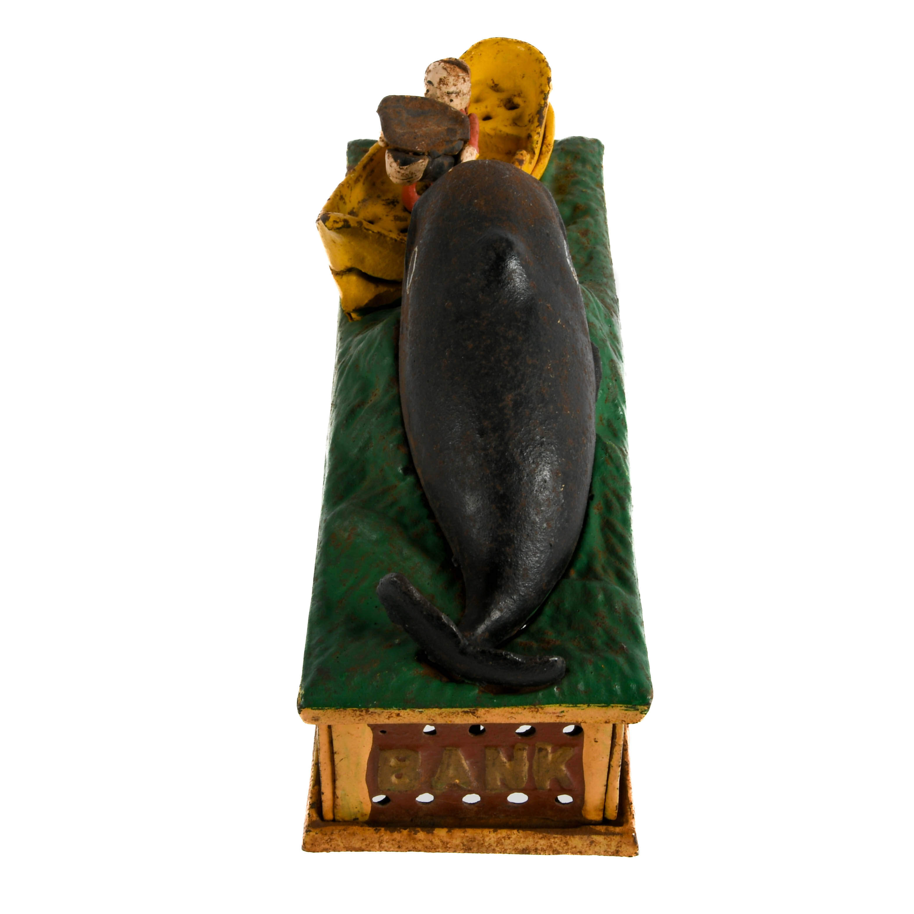 Jonah and the Whale Cast Iron Bank After the Shepard Hardware Co. Design-3