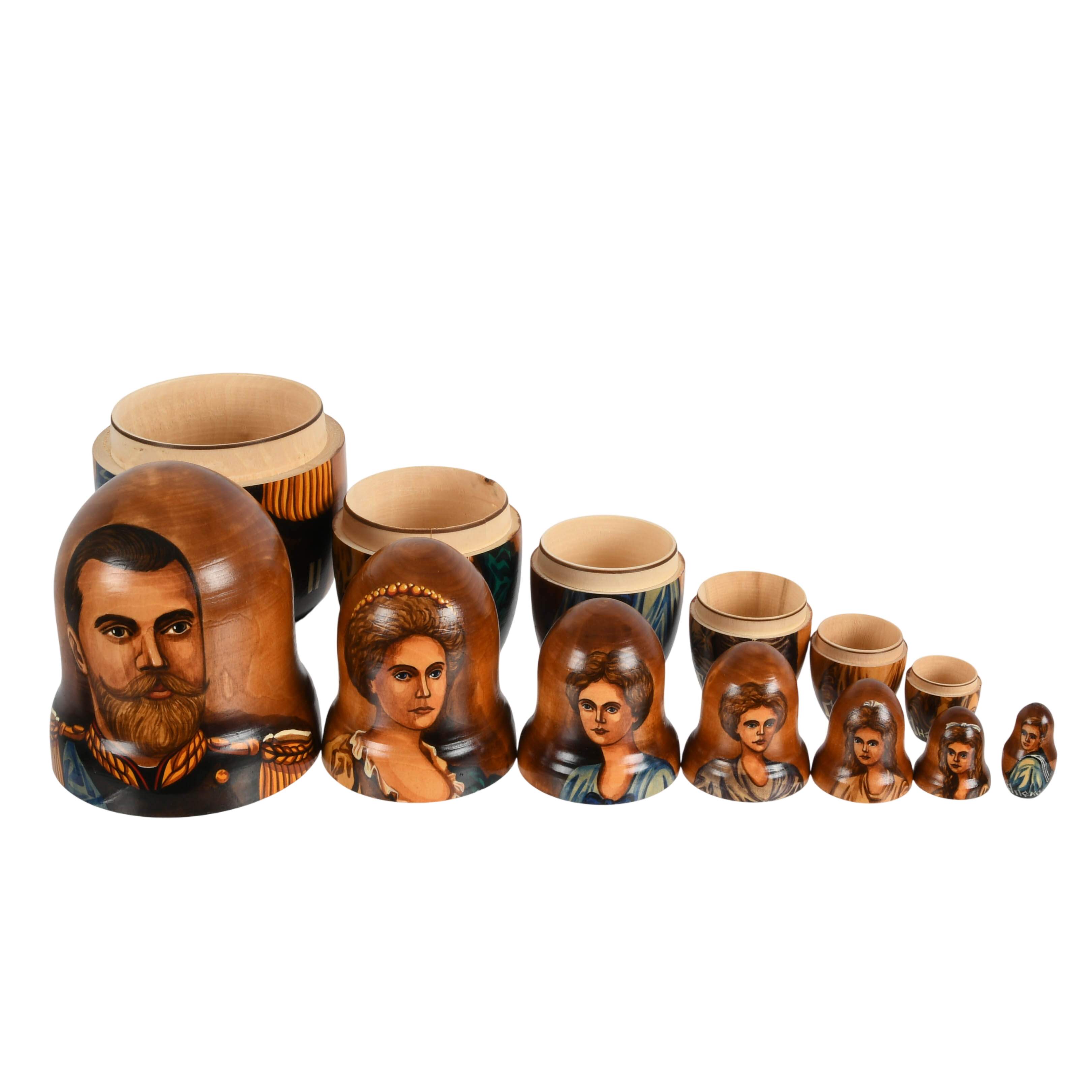Set of Russian Tsar Dynasty Nesting Dolls-8