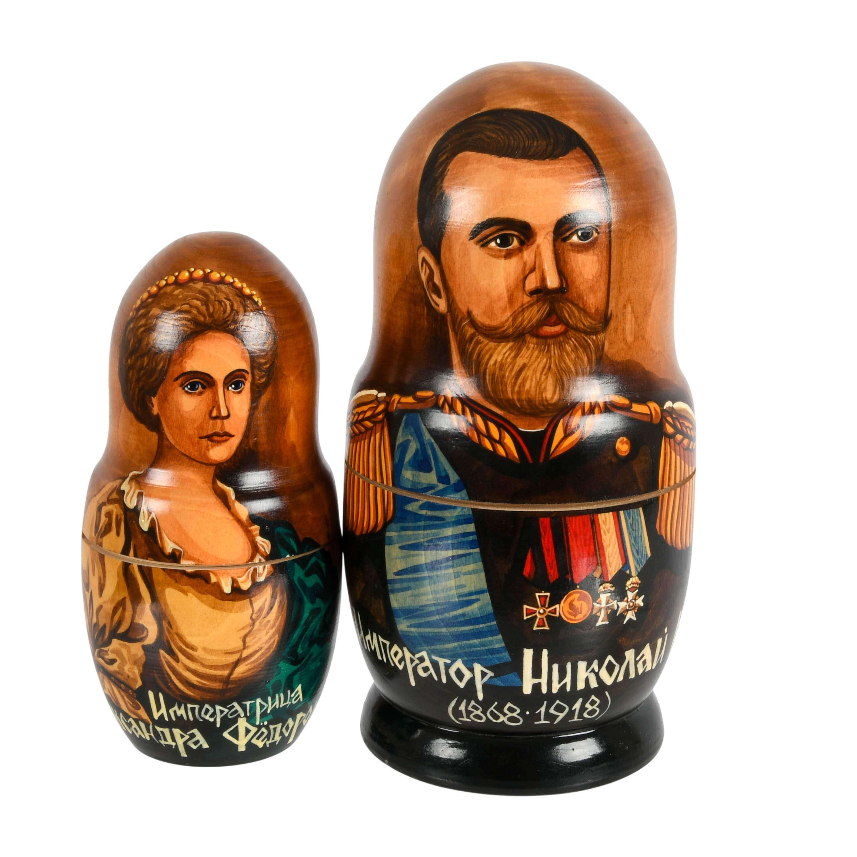 Set of Russian Tsar Dynasty Nesting Dolls-3
