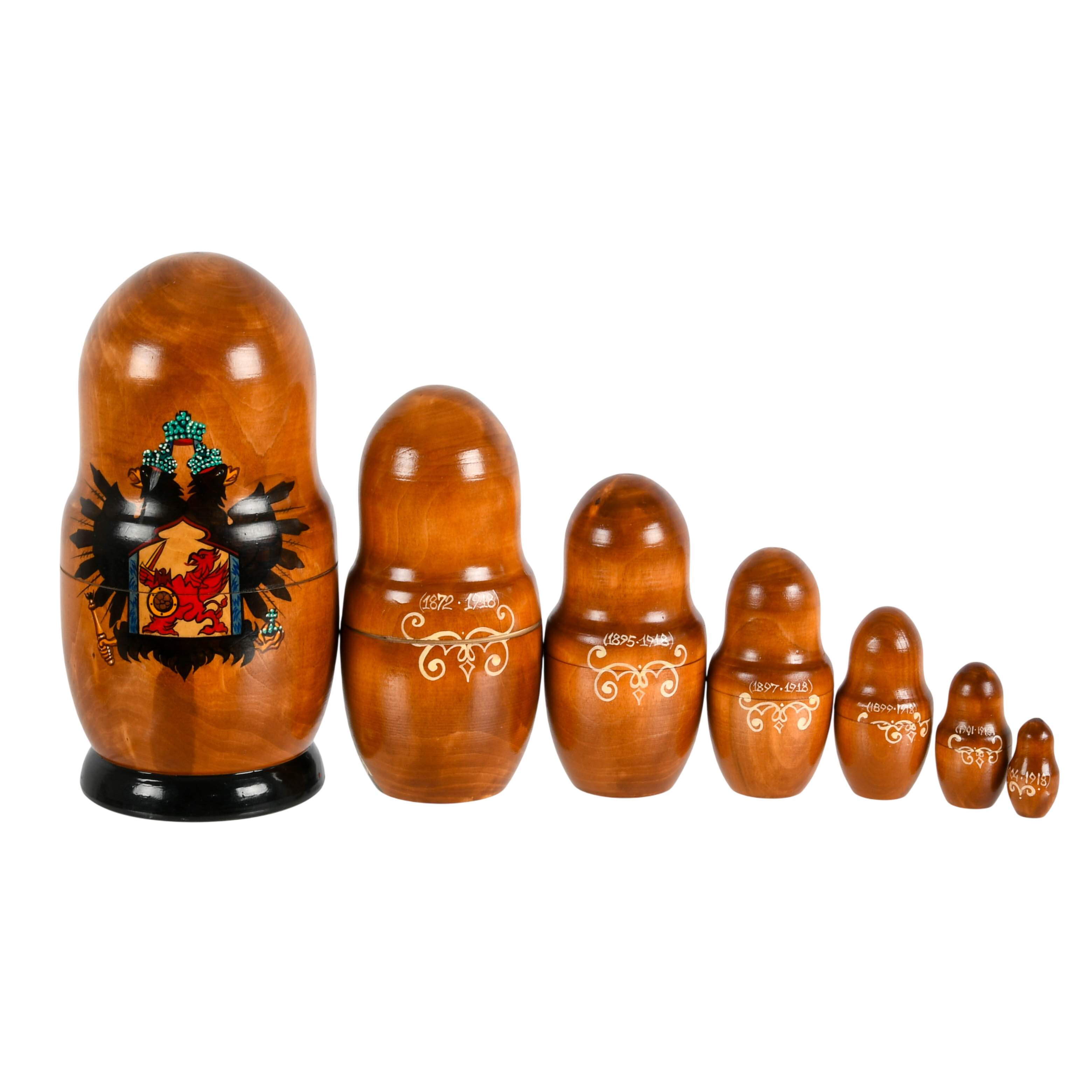 Set of Russian Tsar Dynasty Nesting Dolls-2