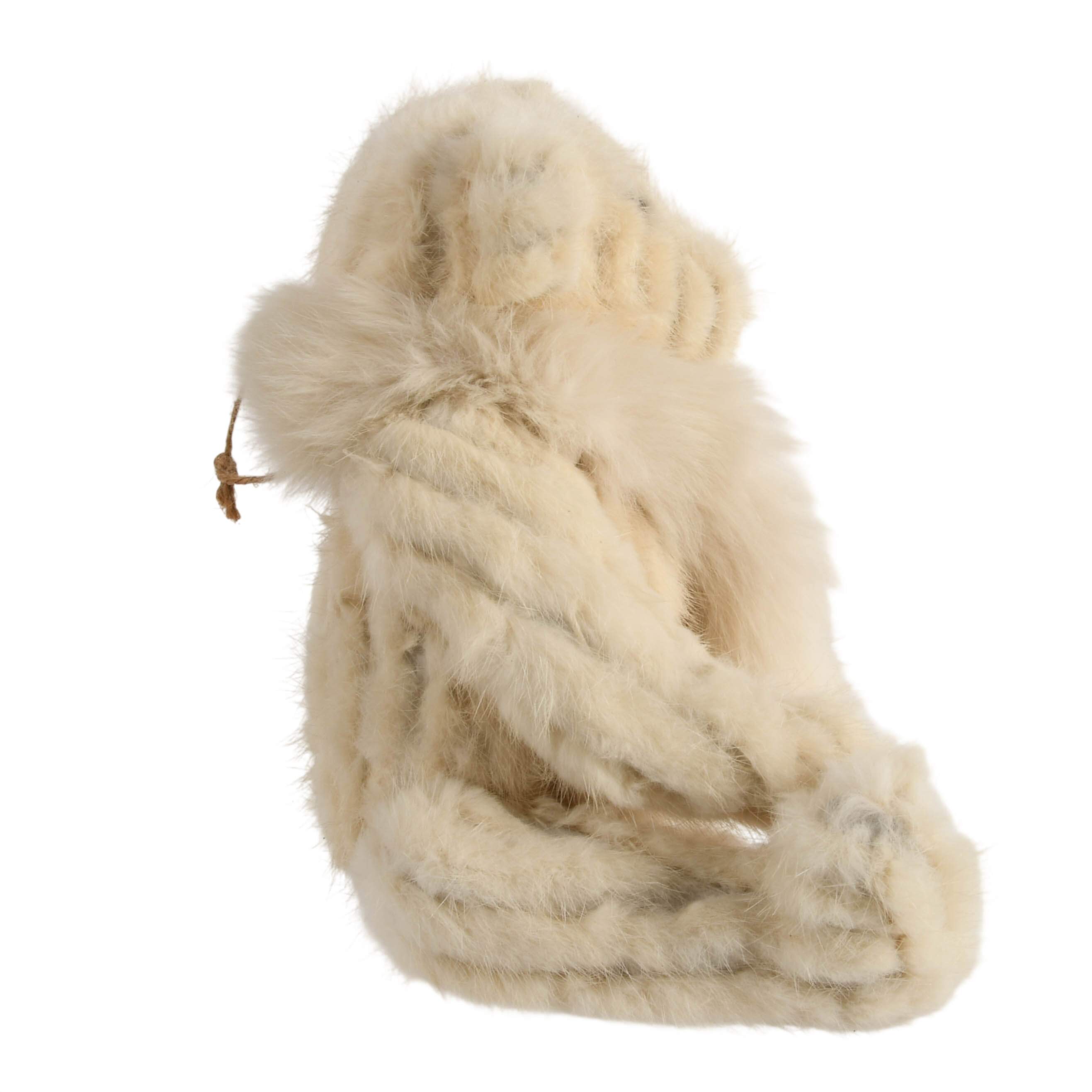 Rabbit Fur Stuffed Teddy Bear-6