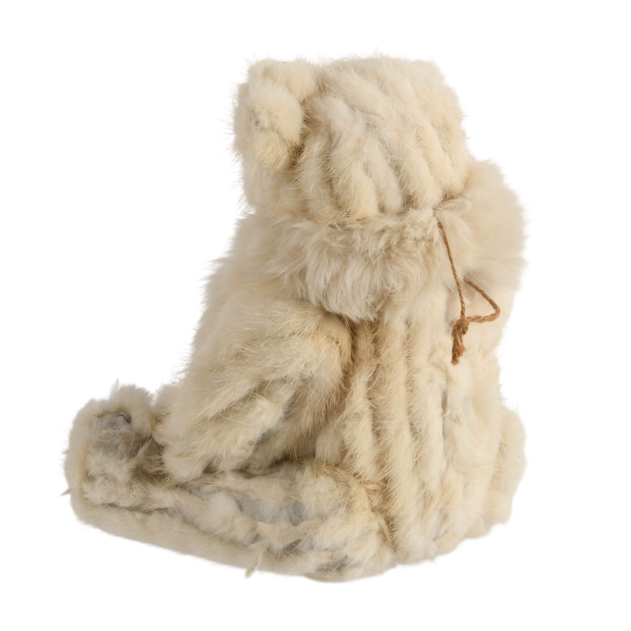 Rabbit Fur Stuffed Teddy Bear-4