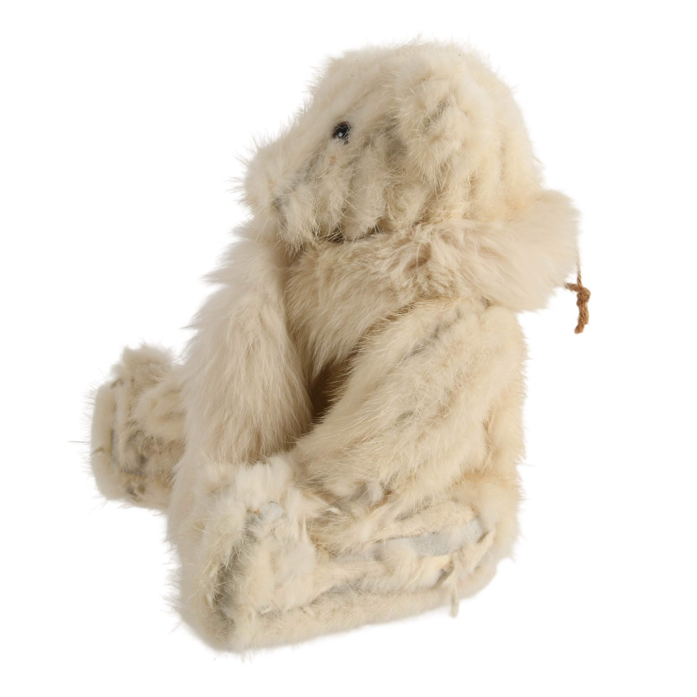 Rabbit Fur Stuffed Teddy Bear-3