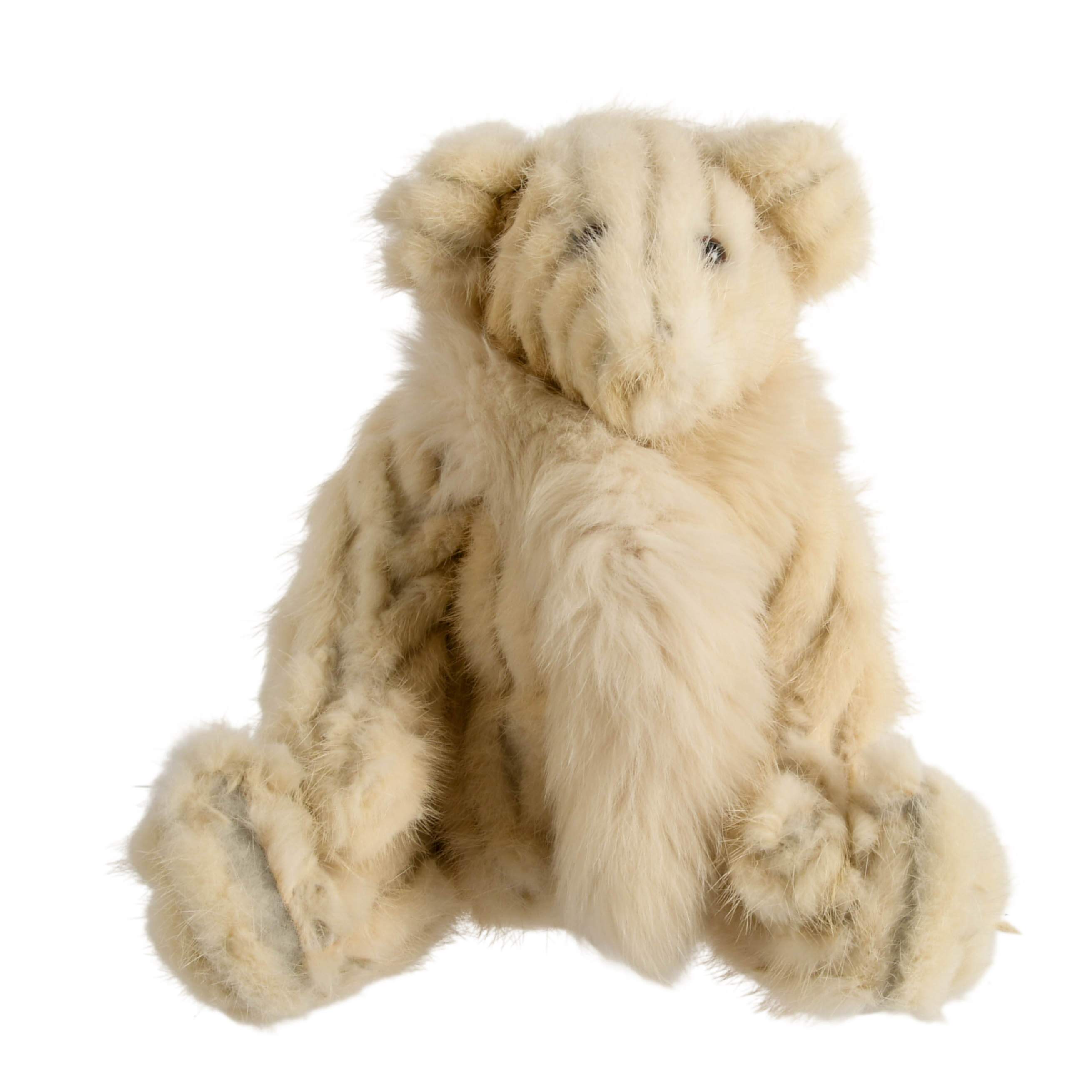 Rabbit Fur Stuffed Teddy Bear-1
