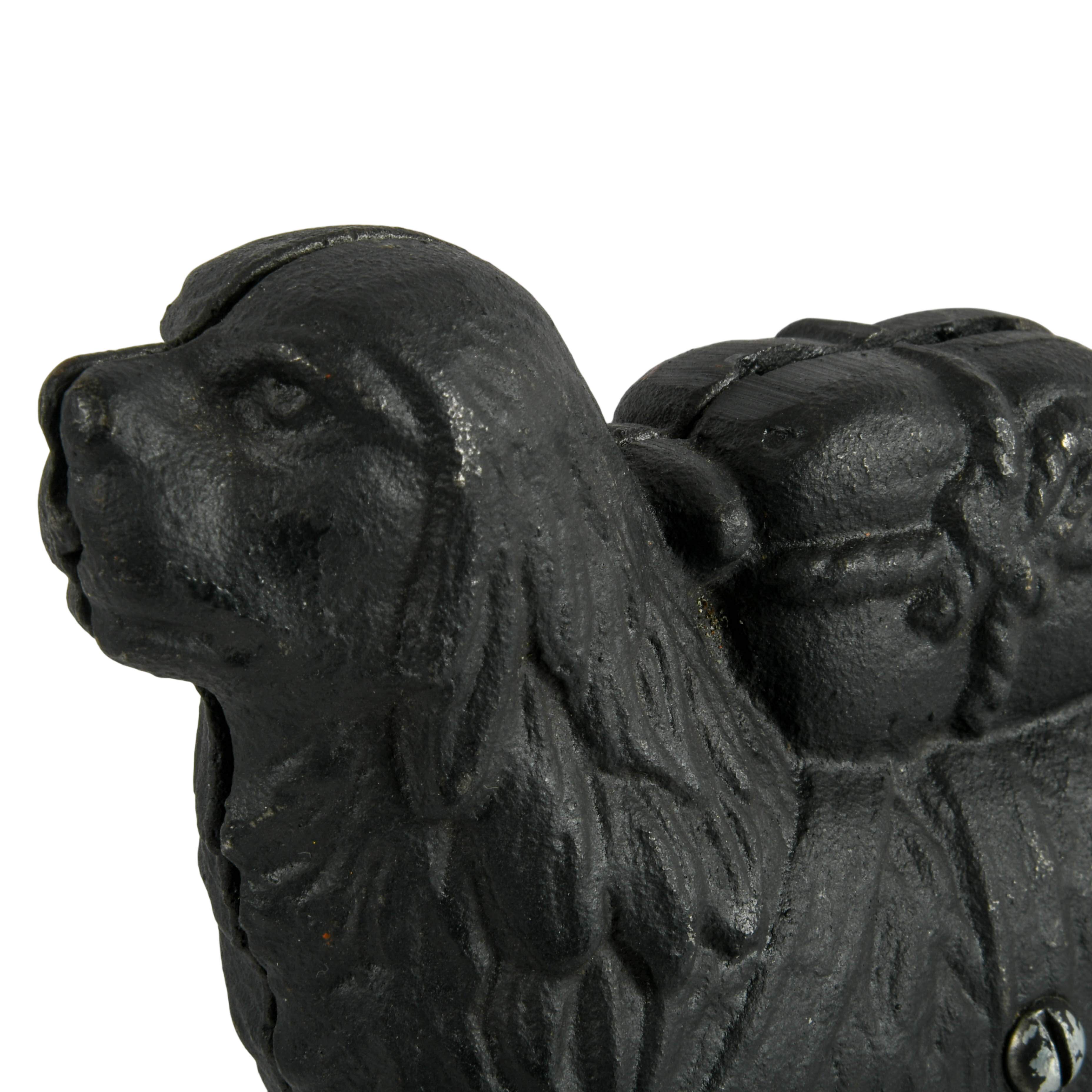 Pair of Reproduction Cast Iron Dog Banks-6