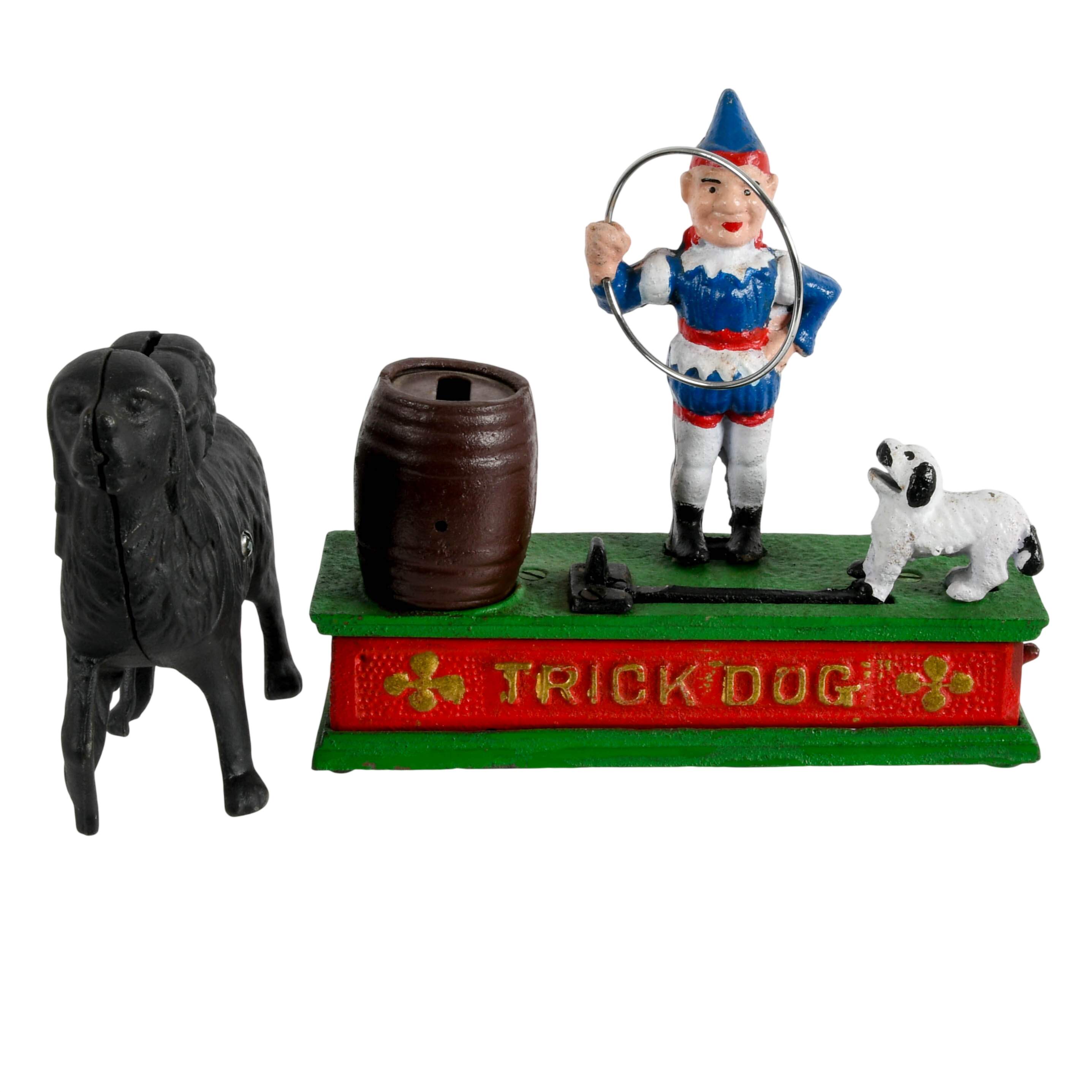 Pair of Reproduction Cast Iron Dog Banks-1