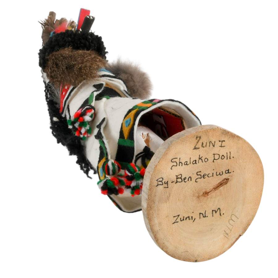 Signed Zuni Shalako Doll by Ben Seciwa-8