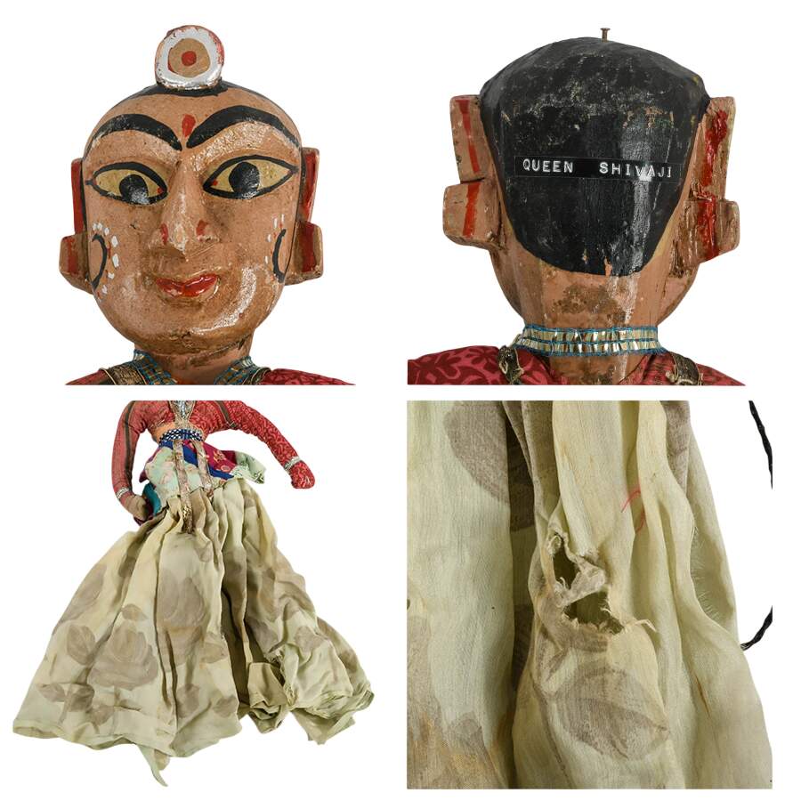 Set of Five Traditional Indian Folk Rajasthani Marionette Puppets-10