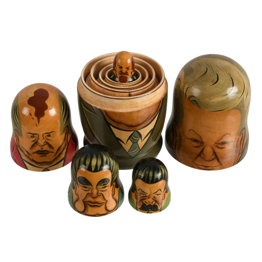 Set of Russian Political Leaders Matryoshka Dolls-6