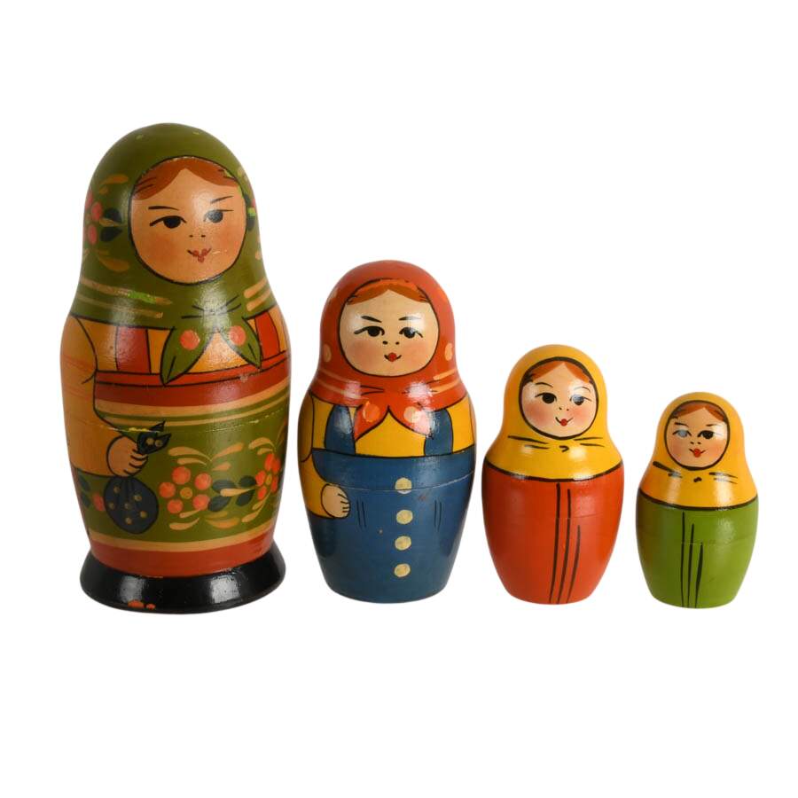 USSR Matryoshka Wooden Dolls Eleven Pieces-2