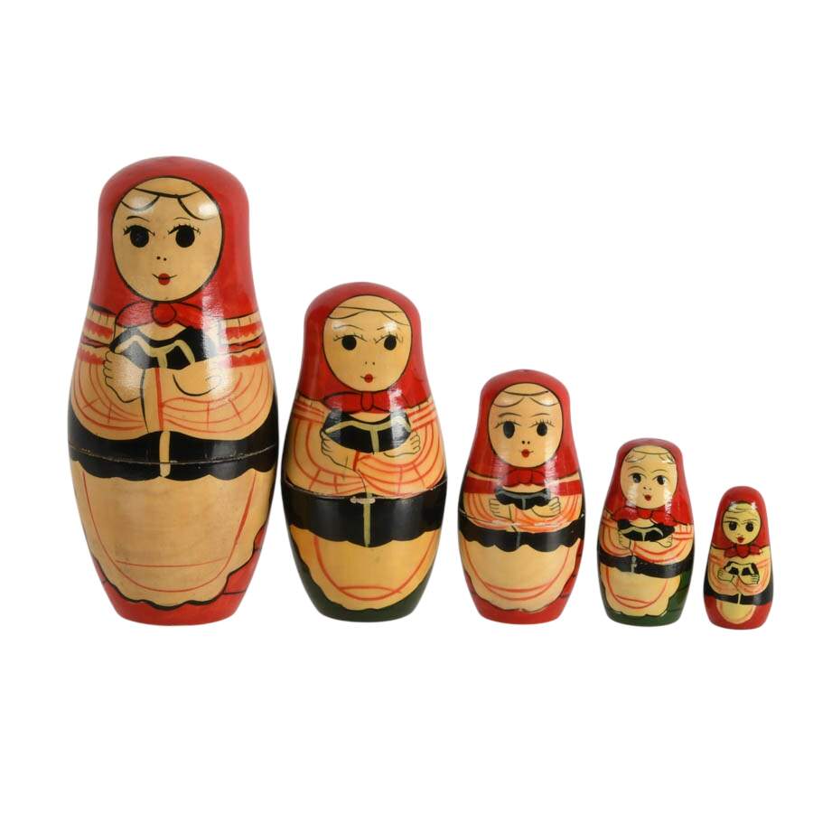 Set of Wooden Matryoshka Dolls-1
