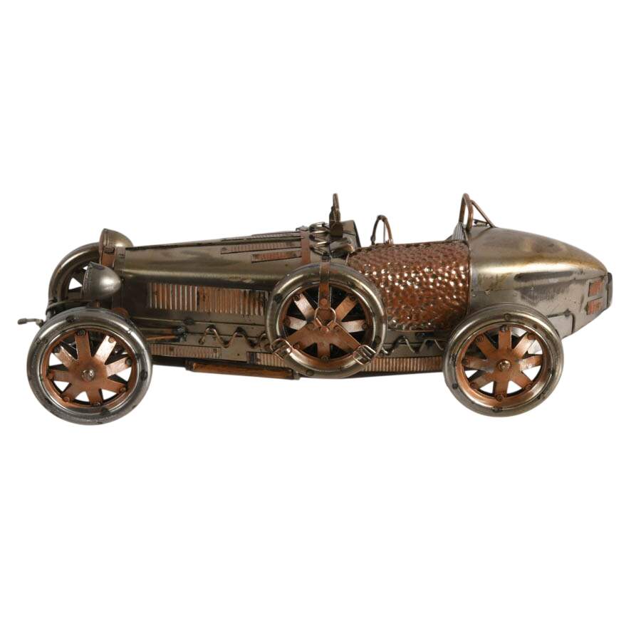 1926 Bugatti Type 35 Metal Racing Car Model-8