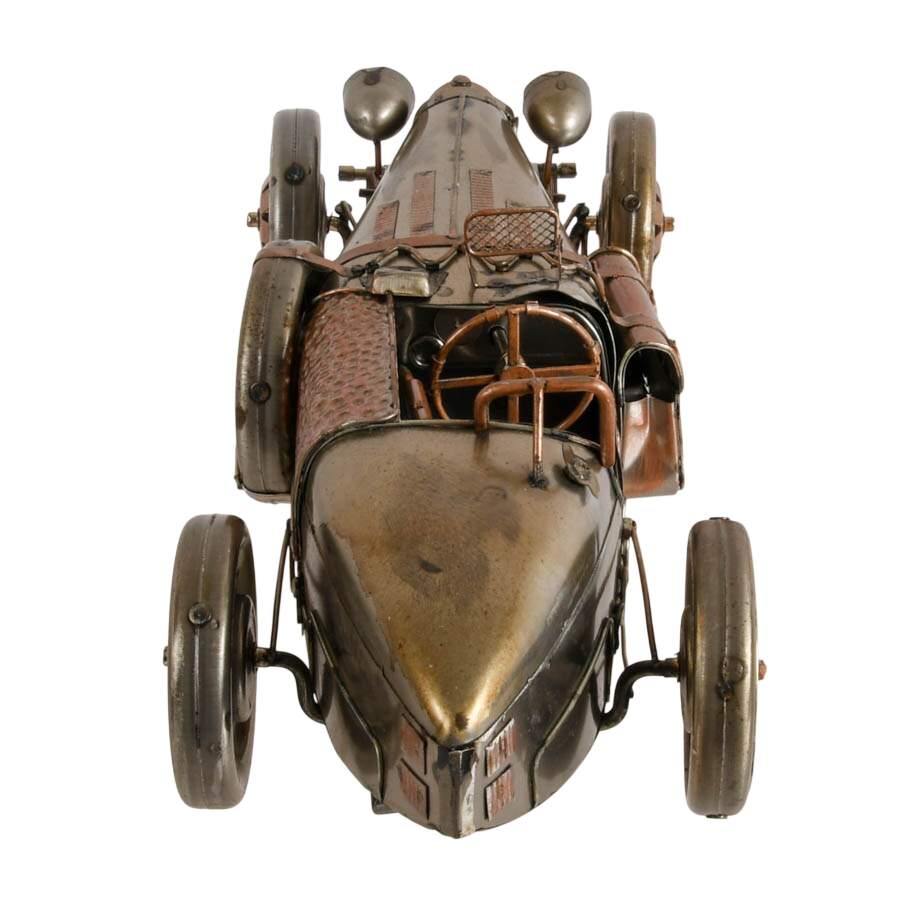 1926 Bugatti Type 35 Metal Racing Car Model-7