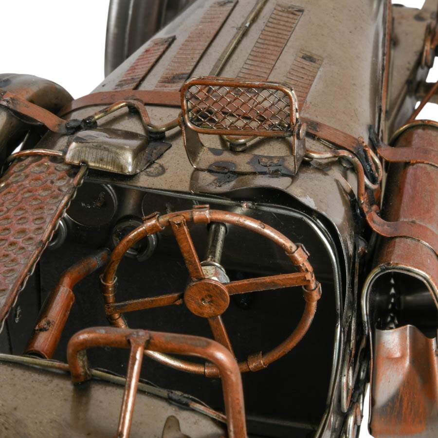1926 Bugatti Type 35 Metal Racing Car Model-6