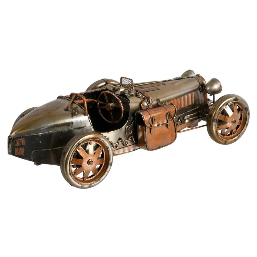 1926 Bugatti Type 35 Metal Racing Car Model-5