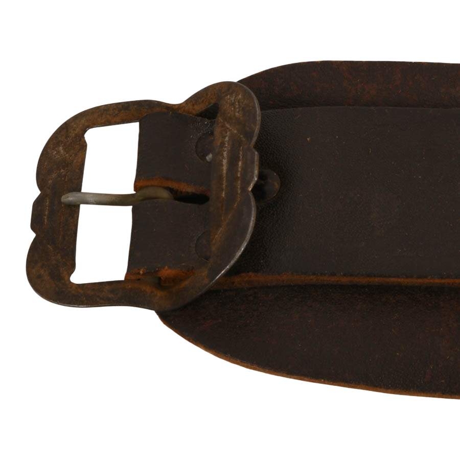 Mid-Century Leather Double Toy Cap Gun Holster Set-4