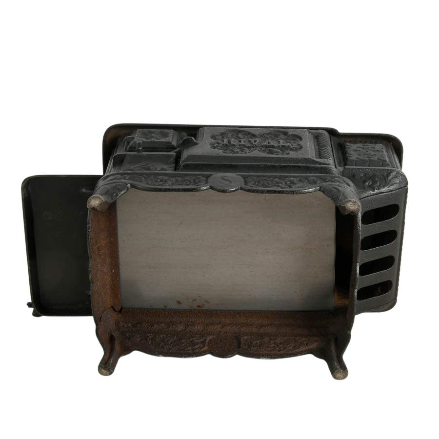 J&E Stevens Antique Cast Iron Salesman's Sample Toy Stove-10