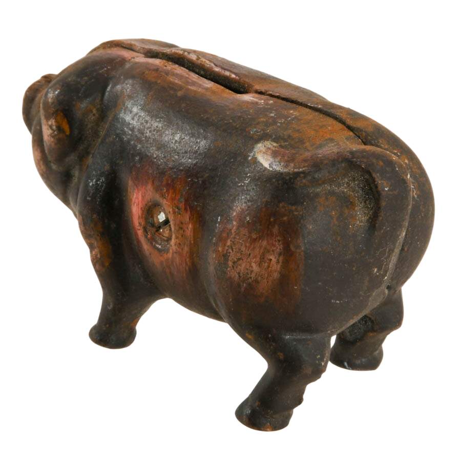 Antique Metal Piggy Bank-5