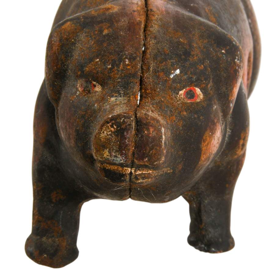 Antique Metal Piggy Bank-3