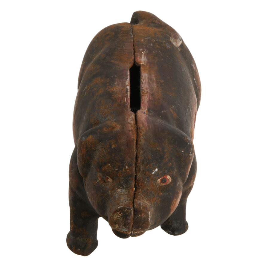 Antique Metal Piggy Bank-2